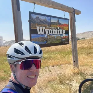 Photo: Dr. Daniel Mastella Cycles Across the Country