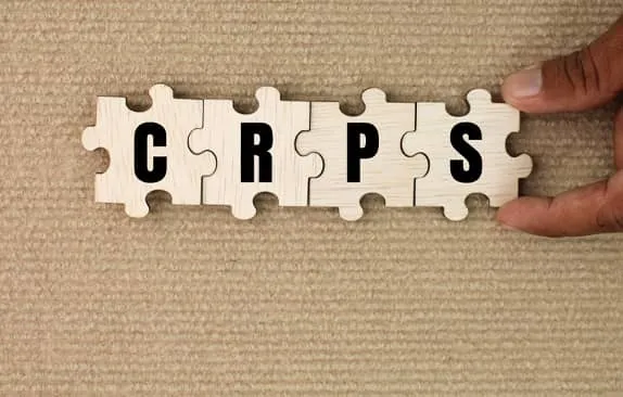 Photo: puzzle pieces spelling CRPS